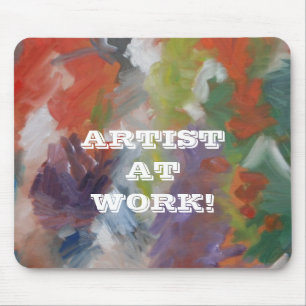 Tapis De Souris "Artiste au travail "
