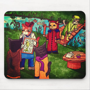 Tapis De Souris Artiste Chat