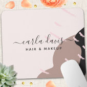 Tapis De Souris Artiste de maquillage chic et Abstrait moderne