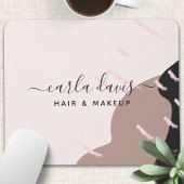 Tapis De Souris Artiste de maquillage chic et Abstrait moderne