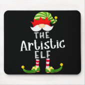 Tapis De Souris Artistic Elf Group Christmas Funny Pajama Party (Devant)