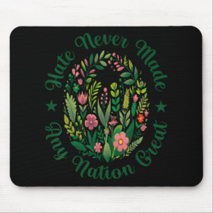 Tapis De Souris Artistic Floral Democrat Président Libéral Anti Tr