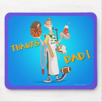 Tapis De Souris Arts de fantaisie Design_THANKS_DAD_mousepad