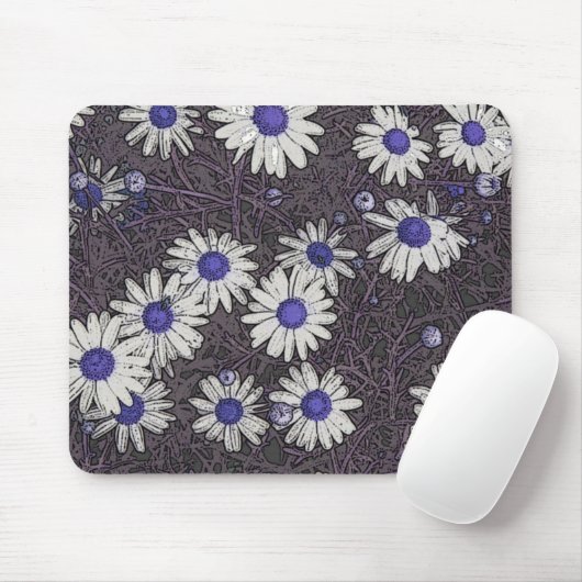 Tapis De Souris Artsy Daisies (Avec souris)