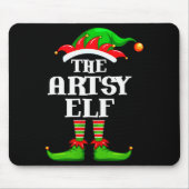 Tapis De Souris Artsy Elf Matching Family Group Christmas Party Py (Devant)