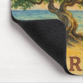 Tapis De Souris Aruba Eagle Beach Divi Tree Heure dorée (Coin)