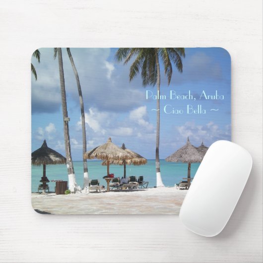 Tapis De Souris Aruba échoue Mousepad (Avec souris)
