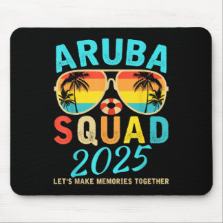 Tapis De Souris Aruba Squad 2025 Vacation Friends Family Matching 