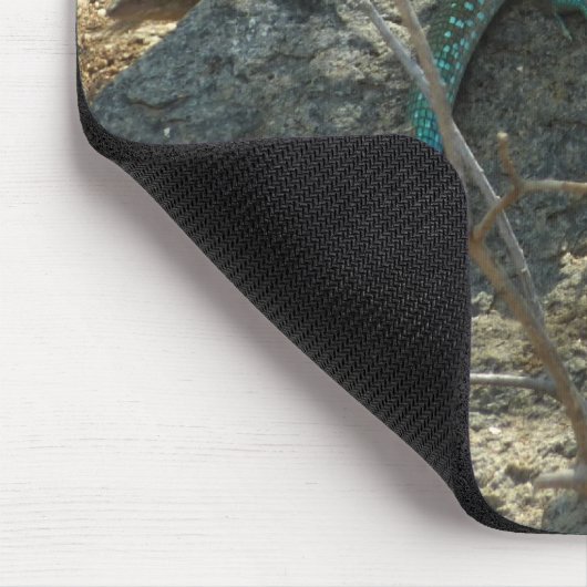Tapis De Souris Aruba Whiptail Lizard Photographie d'animaux tropi (Coin)