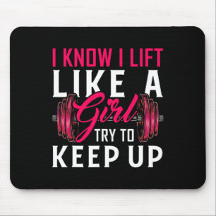 Tapis De Souris Ascenseur Comme Une Fille Bodybuilding Weight Trai