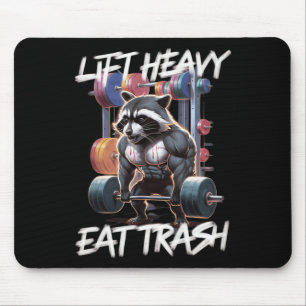 Tapis De Souris Ascenseur Lourd Manger Trash Poids Bodybuilding Gy