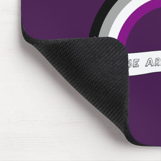 Tapis De Souris Asexuality rainbow pride (Coin)