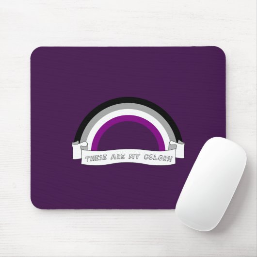 Tapis De Souris Asexuality rainbow pride (Avec souris)