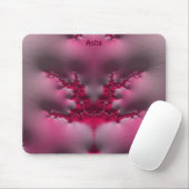 Tapis De Souris ASHA ~ Rose et Blanc (Avec souris)