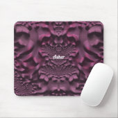 Tapis De Souris ASHER ~ 3D rose et violet de souris (Avec souris)