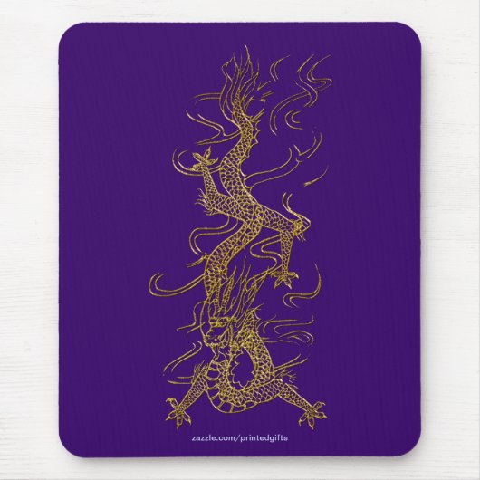 Tapis De Souris ASIAN Golden Dragon Mousepad Collection (Devant)