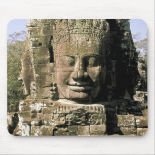 Tapis De Souris Asie, Cambodge, Siem Reap. Angkor Thom, têtes de