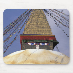 Tapis De Souris Asie, Népal, Katmandou. Stupa de Bouddhanath. 2