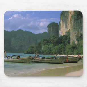 Tapis De Souris Asie, Thaïlande, Krabi. Plage de West Railay,