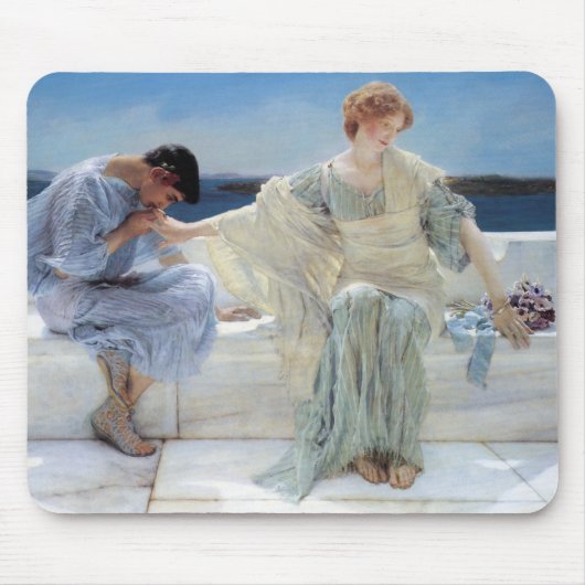 Tapis De Souris Ask Me No More par Sir Lawrence Alma Tadema (Devant)
