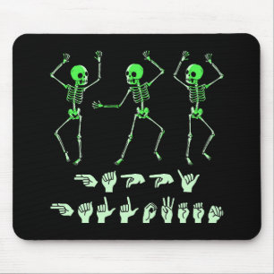 Tapis De Souris ASL Halloween Joyeux I - Saison Éffrayante