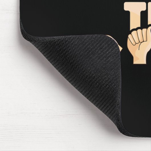 Tapis De Souris Asl Talk To The Hands American Sign Language (Coin)