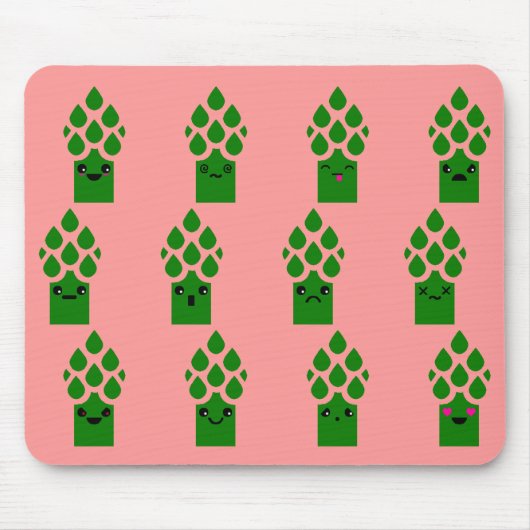 Tapis De Souris Asperge mignonne (Devant)