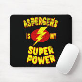 Tapis De Souris Asperger's Is My Super Power (Avec souris)