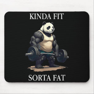Tapis De Souris Assez en forme plutôt gros panda drôle de salle de