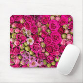 Tapis de souris assez rose d'image de fleur (Avec souris)