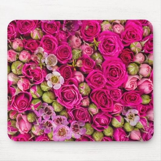 Tapis de souris assez rose d'image de fleur (Devant)