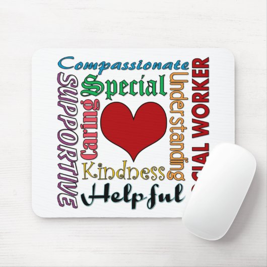 Tapis De Souris Assistant social (Avec souris)