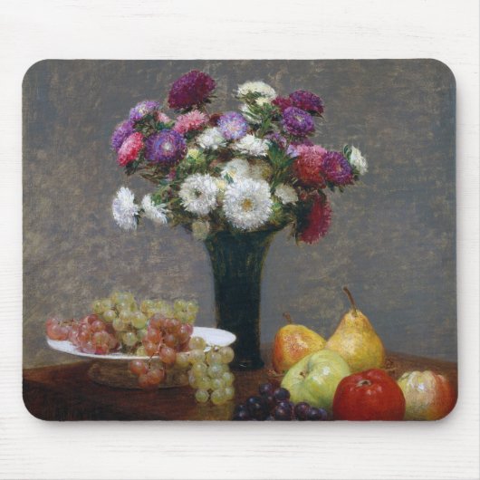 Tapis De Souris Asters et fruits, Henri Fantin-Latour (Devant)