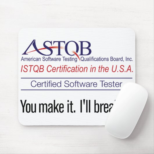 Tapis De Souris ASTQB vous lui faites Mousepad (Avec souris)