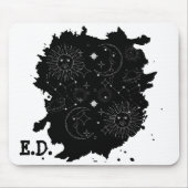 TAPIS DE SOURIS ASTROLOGIE(B&W) MOUSE PAD (Devant)