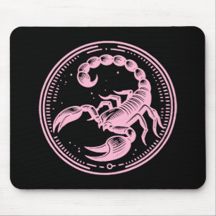 Tapis De Souris Astrologie Signe Zodiaque Scorpion Rose