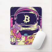Tapis De Souris Astronaut BITCOIN-Crypto (Avec souris)