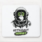 Tapis De Souris Astronaut Monkey Cool Computer (Devant)