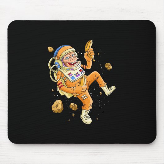 Tapis De Souris Astronaut Monkey Space (Devant)