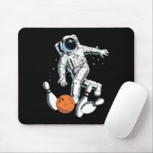 Tapis De Souris Astronaut Space Bowling Cool Astronaut Bowling Lov (Avec souris)