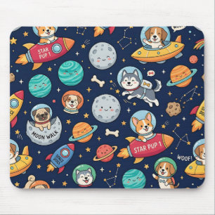 Tapis de souris Astronaute Chien – Conception de f