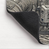 Tapis De Souris Astronaute d'art IA dans l'espace (Coin)