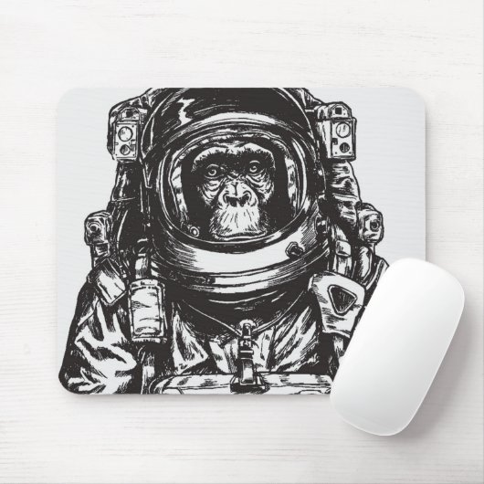 Tapis De Souris Astronaute de singe (Avec souris)