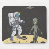 Tapis De Souris Astronaute et extraterrestre (Devant)