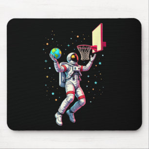 Tapis De Souris Astronaute Jouant Planètes Sketll Espace Extra-Atm