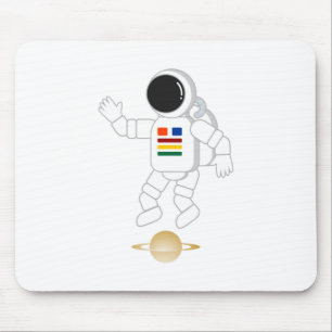 Tapis De Souris Astronaute Saturne