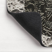 Tapis De Souris Astronaute sur la Lune Espace Noir & Gris (Coin)