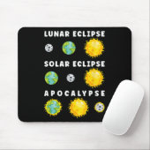 Tapis De Souris Astronomie de l'Apocalypse d'Éclipse solaire lunai (Avec souris)