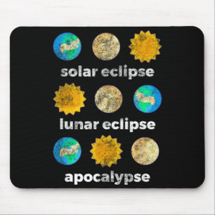 Tapis De Souris Astronomie science éclipse solaire éclipse lunaire