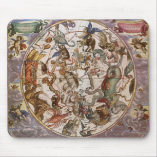 Tapis De Souris Astronomie Vintage, Constellations du ciel austral